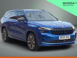 Race blue metallic Used 2025 Skoda Kodiaq SportLine SUV | £37,900 (Expensive)