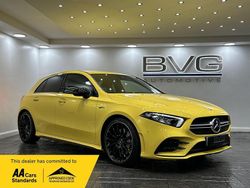 Yellow Used 2019 Mercedes A35 AMG Premium Hatchback | £22,494 (Good price)