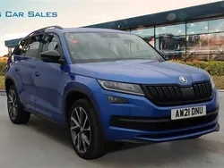 Blue Used 2021 Skoda Kodiaq SportLine SUV | £31,194