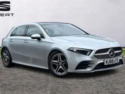 Silver Used 2018 Mercedes A200 AMG Line Premium Plus Hatchback | £17,990 (Fair price)