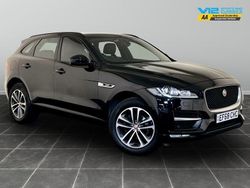 Black Used 2018 Jaguar F-Pace R-Sport SUV | £14,695 (Fair price)