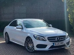 White Used 2015 Mercedes C250 AMG Line Premium Plus Sedan | £12,490 (Good price)