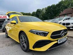 Yellow Used 2023 Mercedes A250 AMG Line Premium Hatchback | £25,995 (A bit pricey)