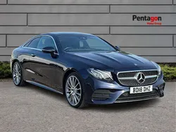 Blue Used 2018 Mercedes E220 AMG Line Premium Coupe | £18,195 (Fair price)