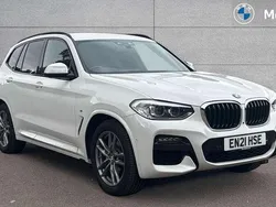 White Used 2021 BMW X3 M Sport SUV | £31,562 (Good price)