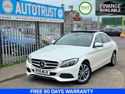 White Used 2016 Mercedes C350e Premium Plus Sedan | £12,995 (Fair price)