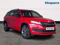 Red Used 2018 Skoda Kodiaq SportLine SUV | £21,250 (Fair price)