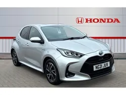 Silver Used 2021 Toyota Yaris Hybrid Design Hatchback | £14,148 (Good price)