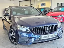 Blue Used 2018 Mercedes E220 AMG line Estate | £18,490 (Fair price)