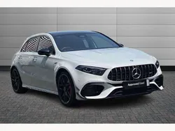 Digital white Used 2023 Mercedes A45 AMG Hatchback | £47,895 (Fair price)