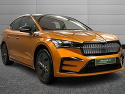 Phoenix orange metallic Used 2024 Skoda Enyaq iV vRS SUV | £38,000 (Expensive)
