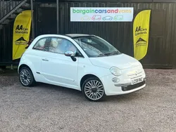 White Used 2009 Fiat 500C Lounge Cabriolet | £2,000