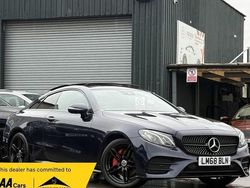 Blue Used 2018 Mercedes E220 AMG Line Premium Coupe | £18,990 (Fair price)