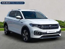 White Used 2021 VW T-Cross R-line SUV | £18,720 (Fair price)