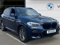 Blue Used 2021 BMW X3 M Sport SUV | £26,451 (Good price)