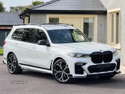 White Used 2021 BMW X7 M Sport SUV | £48,500 (Fair price)