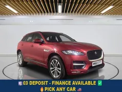 Red Used 2018 Jaguar F-Pace R-Sport SUV | £16,449 (Fair price)