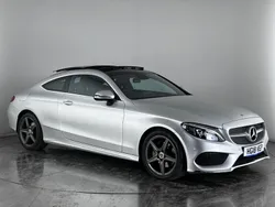 Silver Used 2018 Mercedes C220 AMG Line Premium Plus Coupe | £19,650 (Fair price)