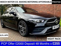 Black Used 2022 Mercedes CLA180 AMG Line Premium Sedan | £23,290 (Fair price)