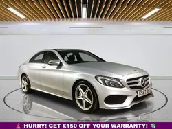 Silver Used 2017 Mercedes C220 AMG line Sedan | £12,249 (Good price)