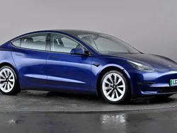 Blue Used 2021 Tesla Model 3 Long Range AWD Sedan | £21,898 (A bit pricey)