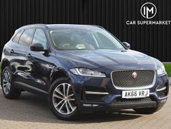 Blue Used 2017 Jaguar F-Pace R-Sport SUV | £12,885 (Fair price)