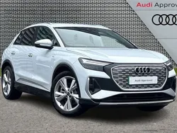 White Used 2024 Audi Q4 e-tron S-Line SUV | £34,490 (Good price)