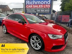 Red Used 2014 Audi A3 S-Line Sedan | £7,695 (Expensive)