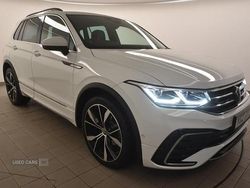 White Used 2022 VW Tiguan R-line SUV | £25,745 (Fair price)