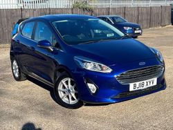 Blue Used 2018 Ford Fiesta Zetec Hatchback | £8,101 (Fair price)