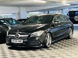 Black Used 2018 Mercedes CLA180 Shooting Brake AMG line Estate | £8,989
