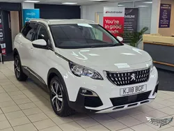 White Used 2018 Peugeot 3008 Allure Hatchback | £14,600 (Fair price)