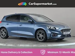 Blue Used 2019 Ford Focus ST-Line Hatchback | £12,397 (Fair price)
