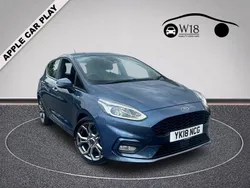 Blue Used 2018 Ford Fiesta ST-Line Hatchback | £8,750 (Fair price)