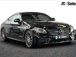 Black Used 2021 Mercedes C220 AMG line Coupe | £29,800