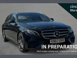 Black Used 2017 Mercedes E220 AMG Line Premium Estate | £19,010 (Fair price)