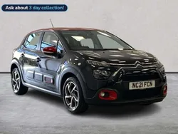 Black Used 2021 Citroën C3 PureTech Hatchback | £9,994 (Fair price)
