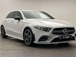 White Used 2021 Mercedes A35 AMG Executive Hatchback | £26,000 (Fair price)