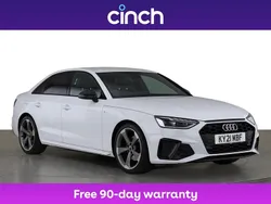 White Used 2021 Audi A4 Black Edition Sedan | £21,149 (Fair price)
