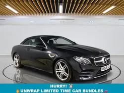 Black Used 2019 Mercedes E220 AMG line Cabriolet | £20,399 (Good price)