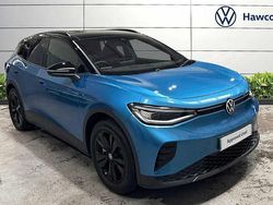 Blue New 2025 VW ID.4 Black Edition SUV | £31,995 (A bit pricey)