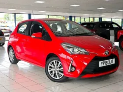 Red Used 2018 Toyota Yaris Hatchback | £10,289 (Fair price)