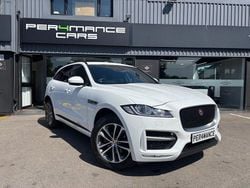 White Used 2018 Jaguar F-Pace R-Sport SUV | £20,490 (Fair price)