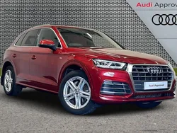 Matador red metallic Used 2019 Audi Q5 S-Line SUV | £23,795 (Fair price)