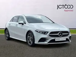 White Used 2019 Mercedes A180 AMG line Hatchback | £13,884 (Fair price)