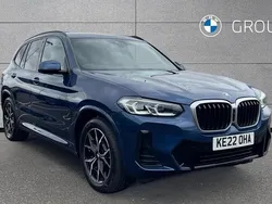Blue Used 2022 BMW X3 M Sport SUV | £38,695 (Fair price)