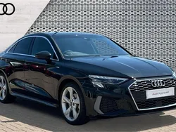 Black Used 2022 Audi A3 S-Line Sedan | £24,595 (Fair price)