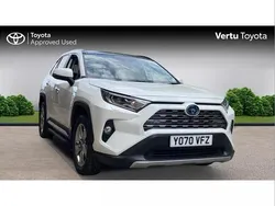 White Used 2020 Toyota RAV4 Hybrid Premium SUV | £27,553 (Expensive)