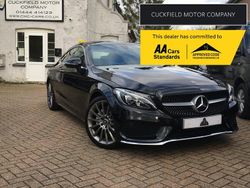 Black Used 2018 Mercedes C200 AMG line Coupe | £19,990 (A bit pricey)
