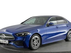Blue Used 2022 Mercedes C220 AMG line Sedan | £26,270